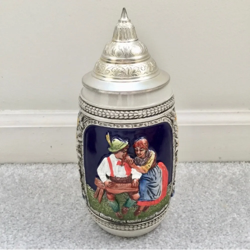 Vintage Handmade German Beer Stein
